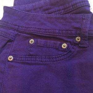Purple skinny jeans (stretchy)